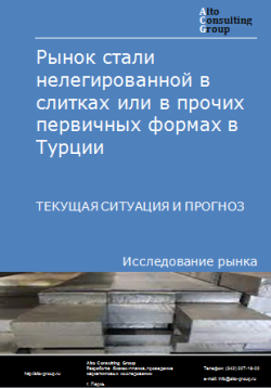 Анализ рынка стали нелегированной в слитках или в прочих первичных формах в Турции. Текущая ситуация и прогноз 2024-2028 гг.