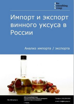 Анализ импорта и экспорта винного уксуса в России в 2020-2024 гг.