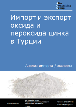 Анализ импорта и экспорта оксида и пероксида цинка в Турции в 2020-2024 гг.