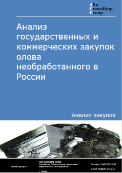 Анализ государственных и коммерческих закупок олова необработанного в России в 2025 г.