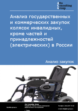 Обложка исследования: Анализ закупок колясок инвалидных, кроме частей и принадлежностей (электрических) в России в 2024 г.