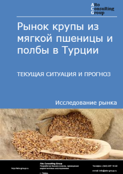 Обложка отчета: Анализ рынка крупы из мягкой пшеницы и полбы в Турции. Текущая ситуация и прогноз 2025-2029 гг.