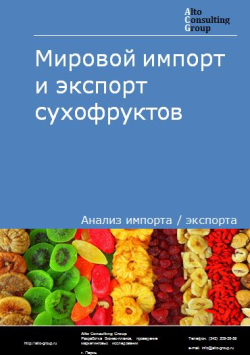 Мировой импорт и экспорт сухофруктов в 2019-2023 гг.