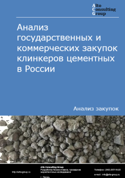 Анализ государственных и коммерческих закупок клинкеров цементных в России в 2024 г.