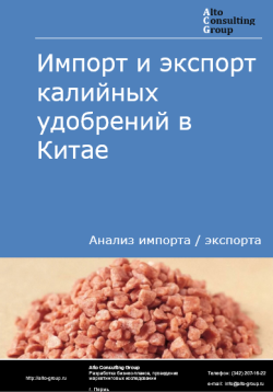 Импорт и экспорт калийных удобрений в Китае в 2020-2024 гг.