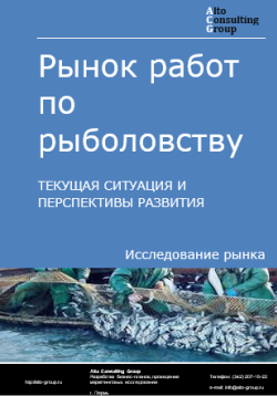 Обложка исследования: Анализ рынка работ по рыболовству в России. Текущая ситуация и перспективы развития