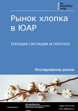 Обложка исследования: Анализ рынка хлопка в ЮАР. Текущая ситуация и прогноз 2024-2028 гг.