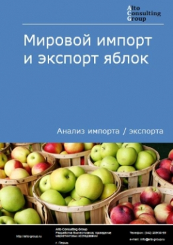 Мировой импорт и экспорт яблок в 2019-2023 гг.