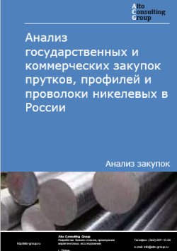 Обложка отчета: Анализ закупок прутков, профилей и проволоки никелевых в России в 2025 г.