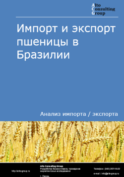 Импорт и экспорт пшеницы и меслина в Бразилии в 2020-2024 гг.