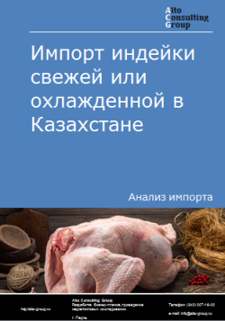 Обложка Анализ импорта индейки свежей или охлажденной в Казахстан в 2020-2024 гг.