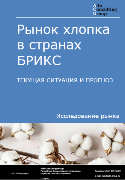 Рынок хлопка в странах БРИКС. Текущая ситуация и прогноз 2024-2028 гг.