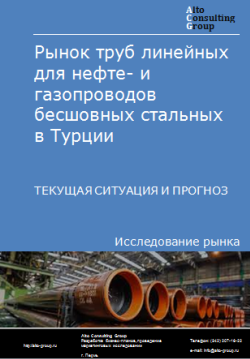 Обложка Анализ рынка труб линейных для нефте- и газопроводов бесшовных стальных в Турции. Текущая ситуация и прогноз 2024-2028 гг.