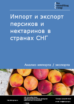 Анализ импорта и экспорта персиков и нектаринов в странах СНГ в 2019-2023 гг.