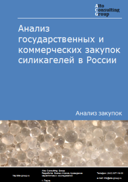 Обложка исследования: Анализ государственных и коммерческих закупок силикагелей в России в 2023 г.