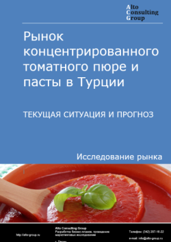 Обложка отчета: Анализ рынка концентрированного томатного пюре и пасты в Турции. Текущая ситуация и прогноз 2025-2029 гг.