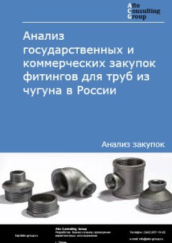 Обложка исследования: Анализ закупок фитингов для труб из чугуна в России в 2025 г.