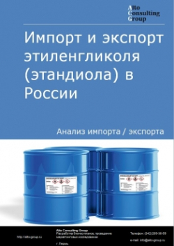 Импорт и экспорт этиленгликоля (этандиола) в России в 2020-2024 гг.