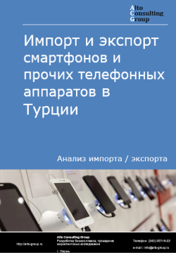 Импорт и экспорт смартфонов и прочих телефонных аппаратов в Турции в 2020-2024 гг.