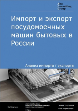 Импорт и экспорт посудомоечных машин бытовых в России в 2020-2024 гг.