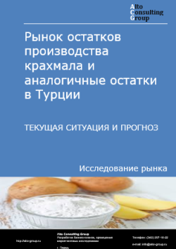 Обложка отчета: Анализ рынка остатков производства крахмала и аналогичные остатки в Турции. Текущая ситуация и прогноз 2025-2029 гг.
