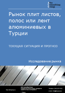 Обложка Анализ рынка плит листов, полос или лент алюминиевых в Турции. Текущая ситуация и прогноз 2024-2028 гг.