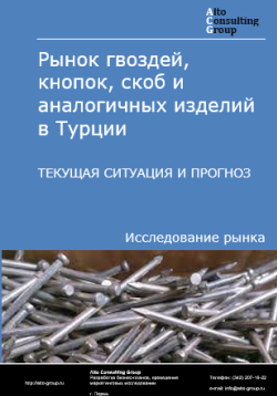 Обложка Анализ рынка гвоздей, кнопок, скоб и аналогичных изделий в Турции. Текущая ситуация и прогноз 2024-2028 гг.