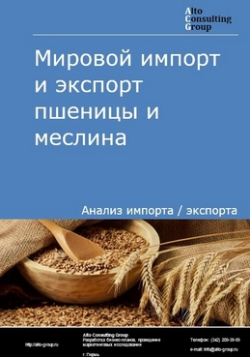 Обложка Анализ мирового импорта и экспорта пшеницы и меслина в 2019-2023 гг.