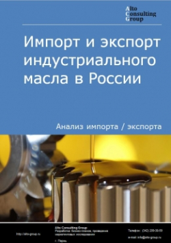 Обложка Анализ импорта и экспорта индустриального масла в России в 2020-2024 гг.