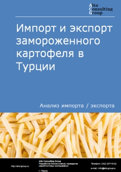 Импорт и экспорт замороженного картофеля в Турции в 2020-2024 гг.