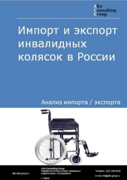 Обложка исследования: Анализ импорта и экспорта инвалидных колясок в России в 2020-2024 гг.