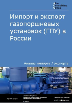 Обложка Анализ импорта и экспорта газопоршневых установок (ГПУ) в России в 2020-2024 гг.