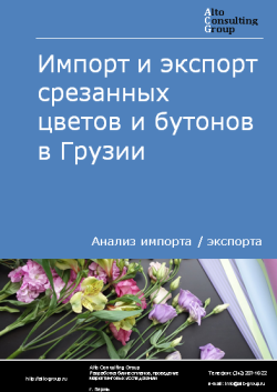 Анализ импорта и экспорта срезанных цветов и бутонов в Грузии в 2019-2023 гг.