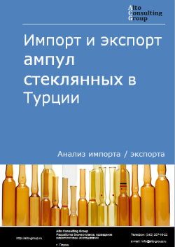 Импорт и экспорт ампул стеклянных в Турции в 2020-2024 гг.