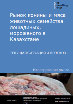 Рынок конины и мяса животных семейства лошадиных, мороженого в Казахстане. Текущая ситуация и прогноз 2024-2028 гг.