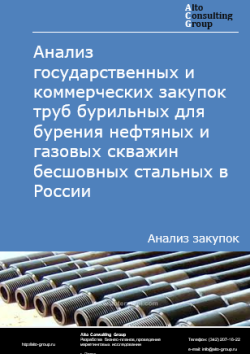 Анализ государственных и коммерческих закупок труб бурильных для бурения нефтяных и газовых скважин бесшовных стальных в России в 2025 г.