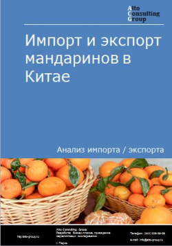 Импорт и экспорт мандаринов в Китае в 2019-2023 гг.