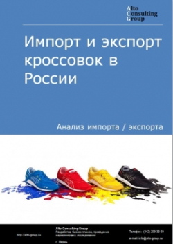 Обложка исследования: Анализ импорта и экспорта кроссовок в России в 2020-2024 гг.