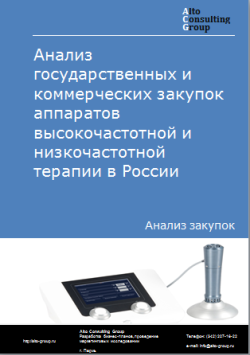 Обложка исследования: Анализ закупок аппаратов ударно-волновой терапии в России в 2023 г.