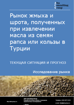 Обложка отчета: Анализ рынка жмыха и шрота, полученных при извлечении масла из семян рапса или кользы в Турции. Текущая ситуация и прогноз 2025-2029 гг.