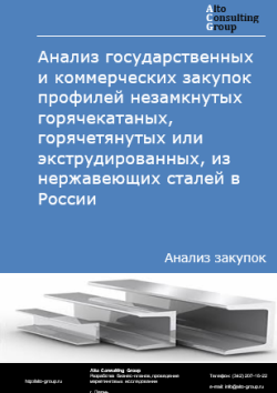 Анализ государственных и коммерческих закупок профилей незамкнутых горячекатаных, горячетянутых или экструдированных, из нержавеющих сталей в России в 2025 г.