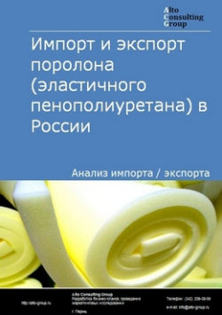 Импорт и экспорт поролона (эластичного пенополиуретана) в России в 2020-2024 гг.