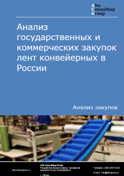 Обложка исследования: Анализ закупок лент конвейерных в России в 2024 г.