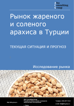 Обложка отчета: Анализ рынка жареного и соленого арахиса в Турции. Текущая ситуация и прогноз 2025-2029 гг.