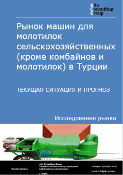 Рынок машин для молотилок сельскохозяйственных (кроме комбайнов и молотилок) в Турции. Текущая ситуация и прогноз 2025-2029 гг.