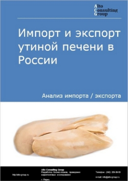 Импорт и экспорт утиной печени в России в 2020-2024 гг.