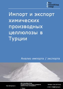 Анализ импорта и экспорта химических производных целлюлозы в Турции в 2020-2024 гг.