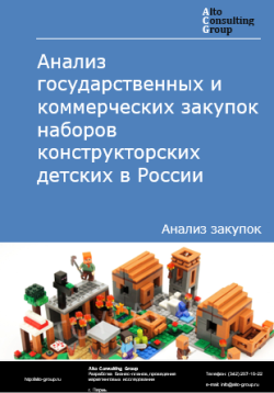 Анализ государственных и коммерческих закупок наборов конструкторских детских в России в 2024 г.