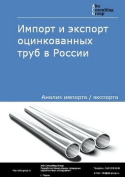 Импорт и экспорт оцинкованных труб в России в 2020-2024 гг.