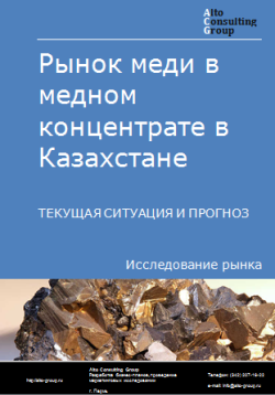 Обложка Анализ рынка меди в медном концентрате в Казахстане. Текущая ситуация и прогноз 2024-2028 гг.